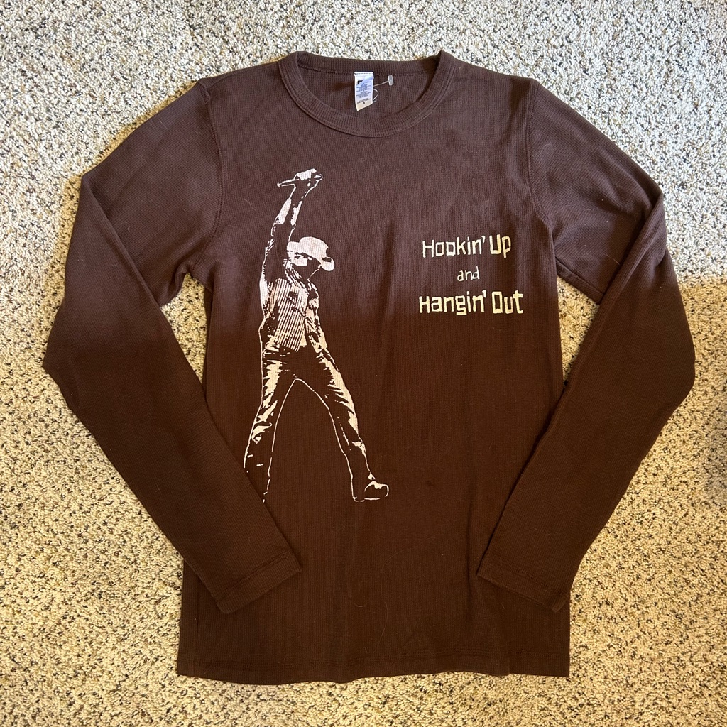 Next Level Apparel Brown Ribbed Shirt